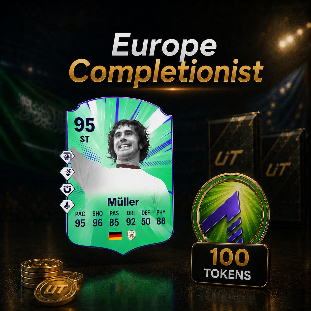 Europe Completionist - Müller - 100 Tokens